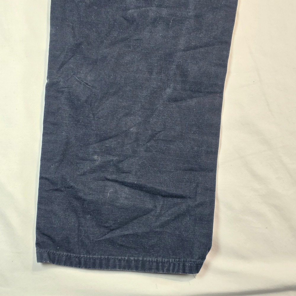 Wrangler Riggs Workwear Mens Navy Blue Ripstop Cargo Pants 35x32 103W060NY - Picture 14 of 16